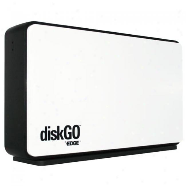 Edge 160gb Diskgo 3.5in. Portable Usb 2.0 Hard Drive In Glacier