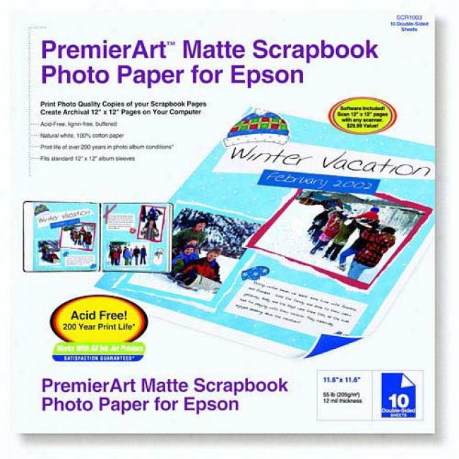 Epson - Premierart Matte Scrapbook Photo Paper