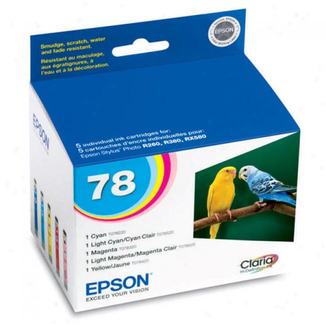 Epson T078920 Claria Hi-definition Color Multi-pack Ink Cartridge