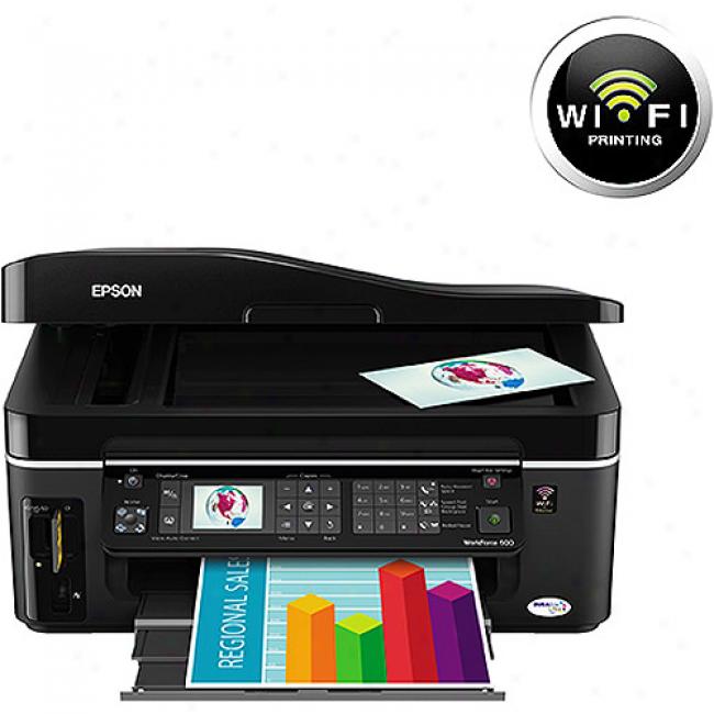 Epson Workforce 600 All-in-one Multi-function Printer, Wireless Wi-fi Scanner, Copier & Photo Pdinter