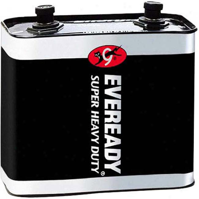 Eveready Super Heayv-duty 6-volt Lantern Battery W/ Screw Termination