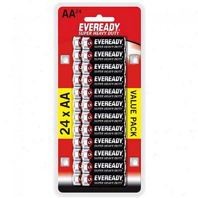 Eveready Super Heavy-duty Aa Batteries, 24-pack