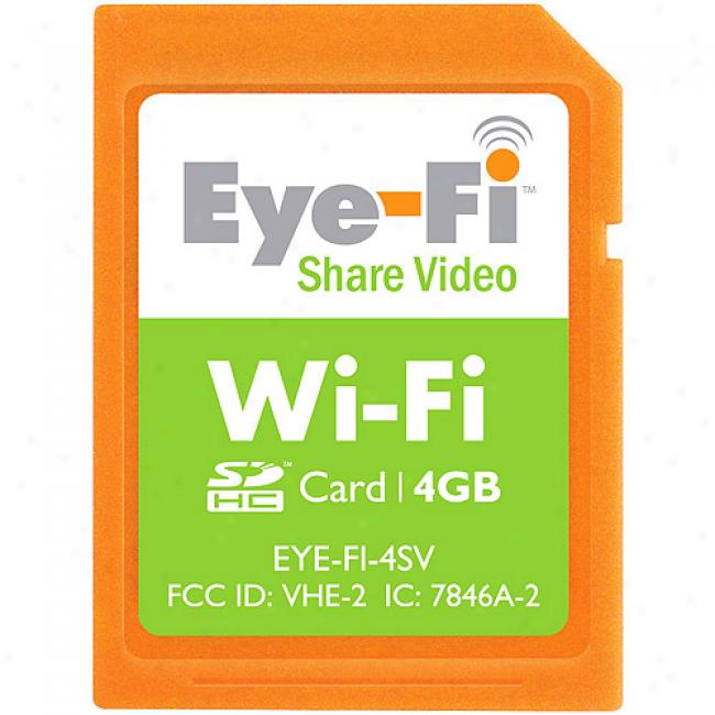 Eye-fi 4gb Share Video Memory Card Upon Built-in Wi-fi