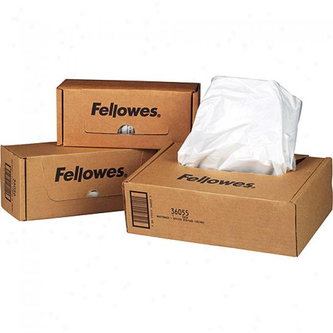 Fellowes 20 Gallon Powershred Waste Bags For General Office Sh5edders