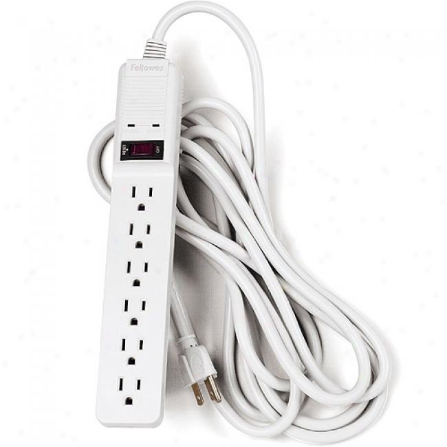 Fellowes 6-outlet Surge Suppressor W/ 15-foot Cord