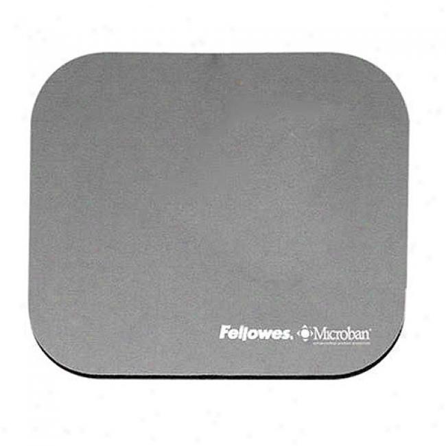 Fellowes Microban Mousepad, Silver