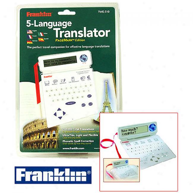 Franklin 5-language Translator, Pagemark Editiontwe-510