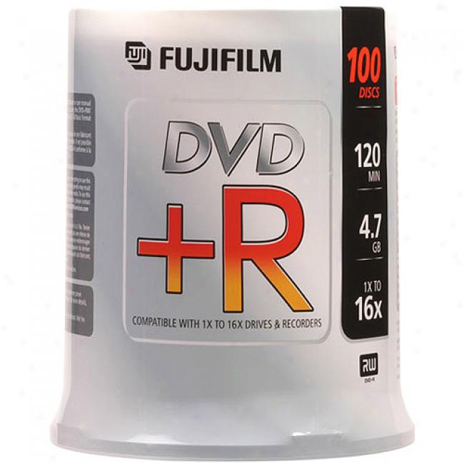 Fujifilm 16x Dvd+r, 100-disc Spindle