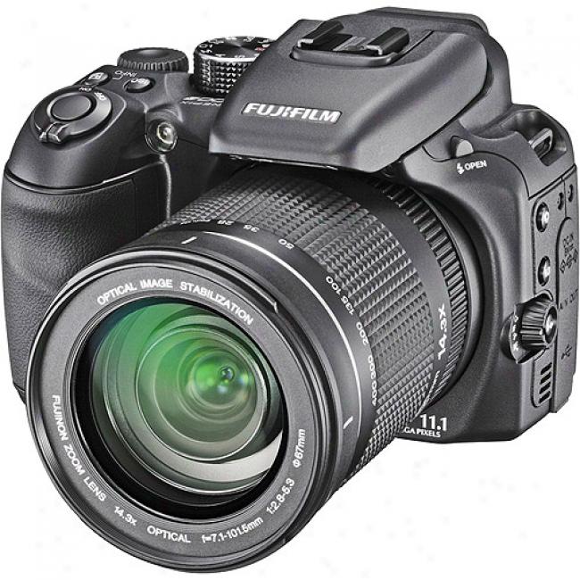 Fujifilm Finepix S100-fs Pro Black 11.1 Mp Digital Camera, 14.3x Fujinon Optical Zpom & 2.5