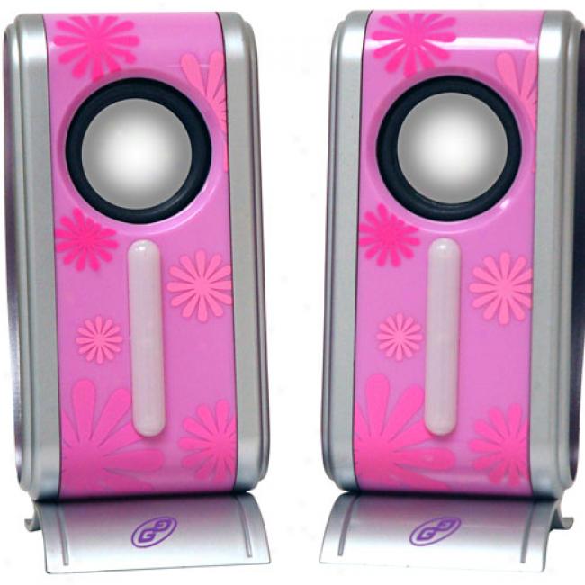 Girl Gear Speakers For Pc Or Portable Audio/video Systems