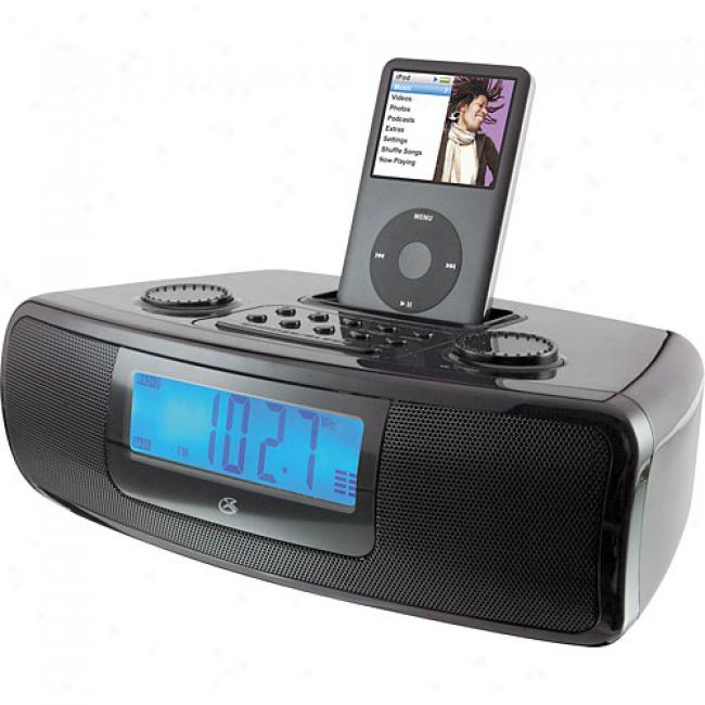 Gpx Am/fm Duap Alarm Clokc Radio For Ipod