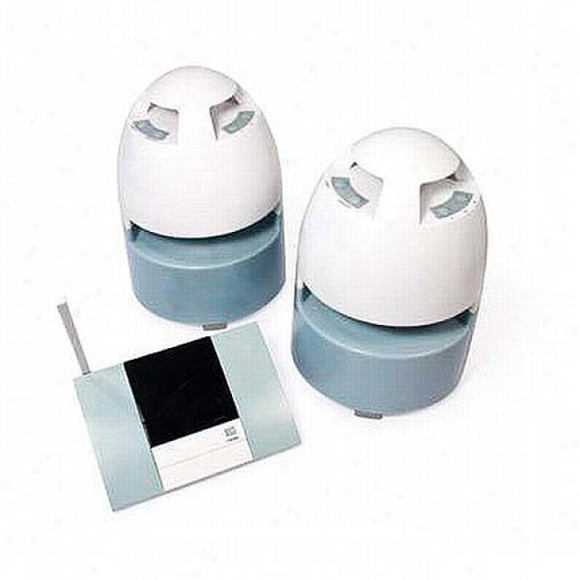 Grace Digital Audio Mini-bullets Outdoor Wireless Speakers With Transmitter