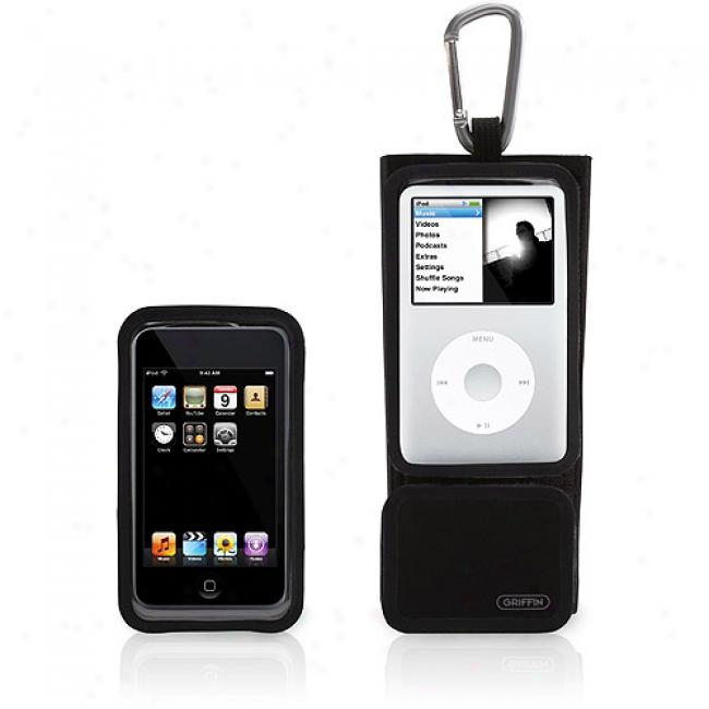 Griffin Courier Universal Carrying Case For Ipod Classic, Touch & Iphone, Black