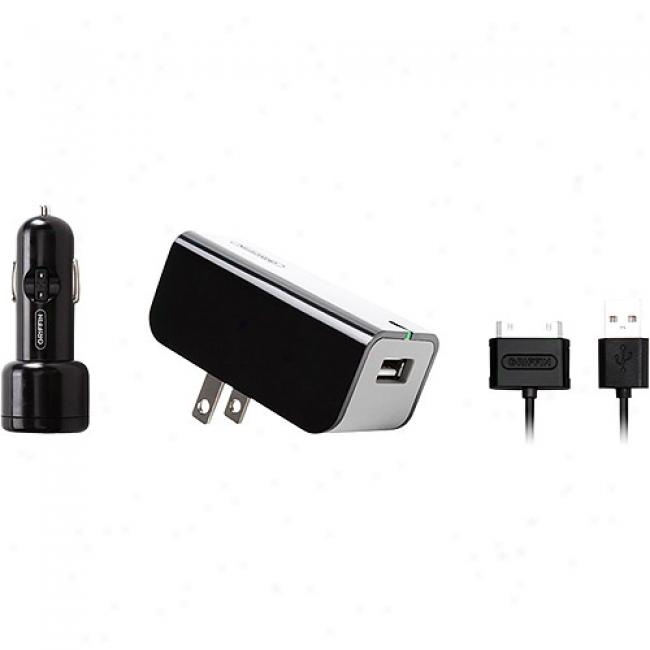 Griffin Powerduo Ipod Ac Charger & Vehicle Charger Bundle