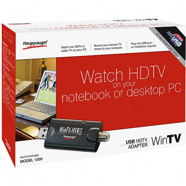 Hauppauge Wintv Hvr-850 Usb Notebook Or Desktop Tv Tuner
