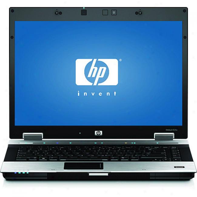 Hp 15.4'' Elitebook 8530w Laptop Pc W/ Intel Core 2 Duo Processor P8600
