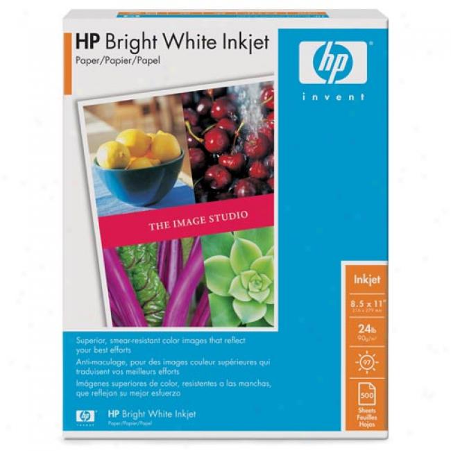 Hp Hpb1124 Bright White Inkjet Paper-500 Sht/8.5 X 11 In