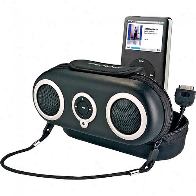 Ihome Sport Case With Stereo Speakers For Ipod, Ih13b Black