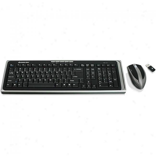Iogear 2.4ghz Keyboard & Mouse Wireless Combo Set