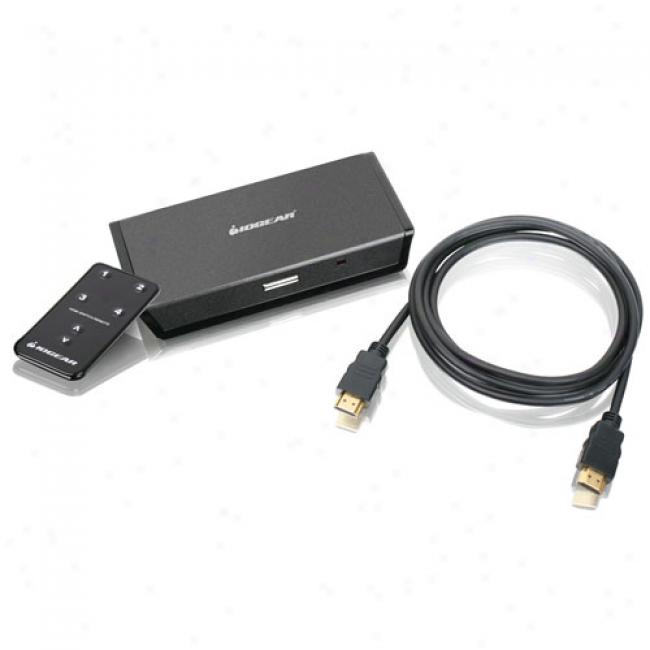 Iogear 4-port Automatic Hdmi Switch With Remote Control