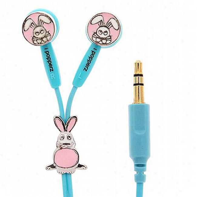 Ipopperz Baxter Bunny Earbud Headphones