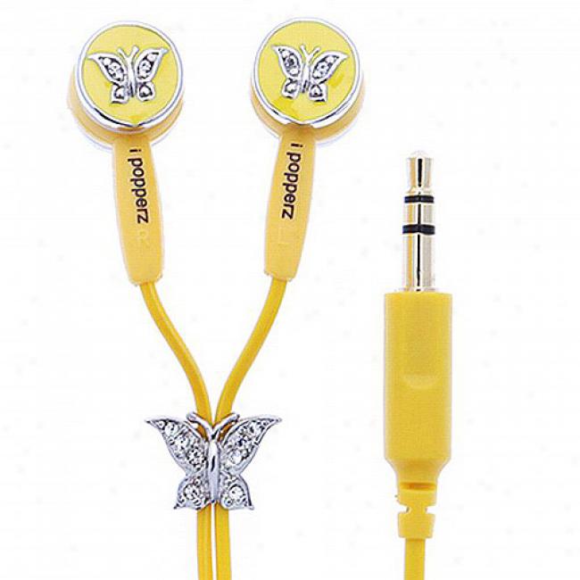 Ipopperz Butterfly Earbud Headphones