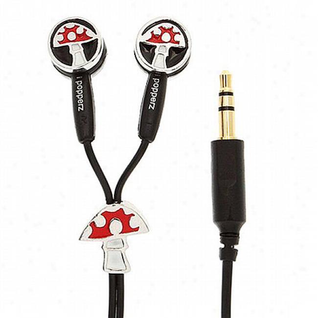 Ipopperz Mushroom Earbud Headphones