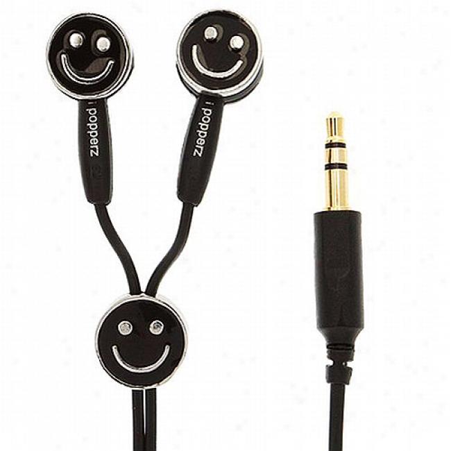 Ipopperz Smiling Earbud Headphones