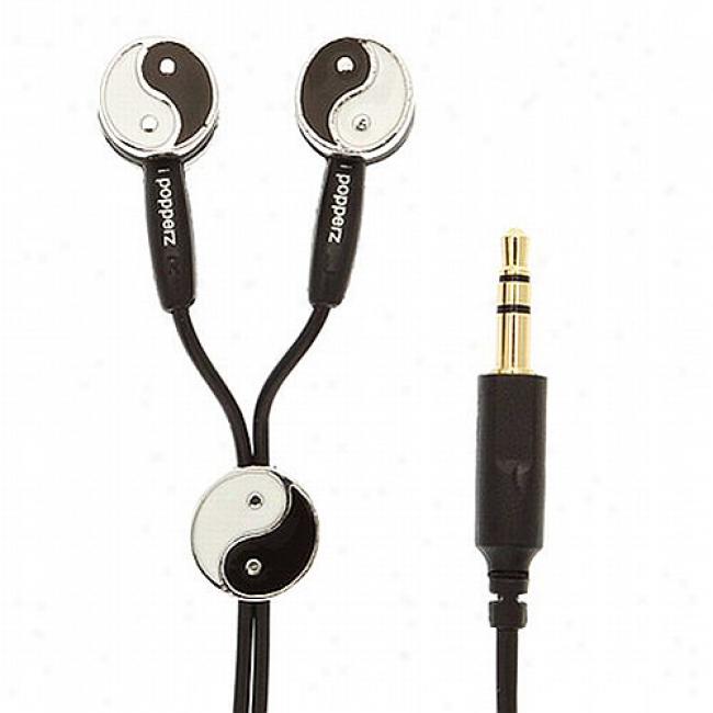 Ipopperz Yin Yang Earbud Headphones