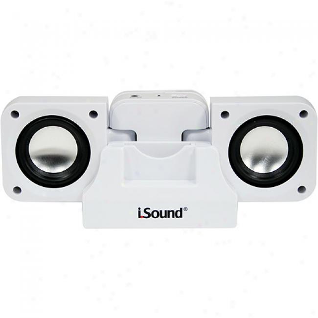 I.sound 2x Power Portable Speaker System, White