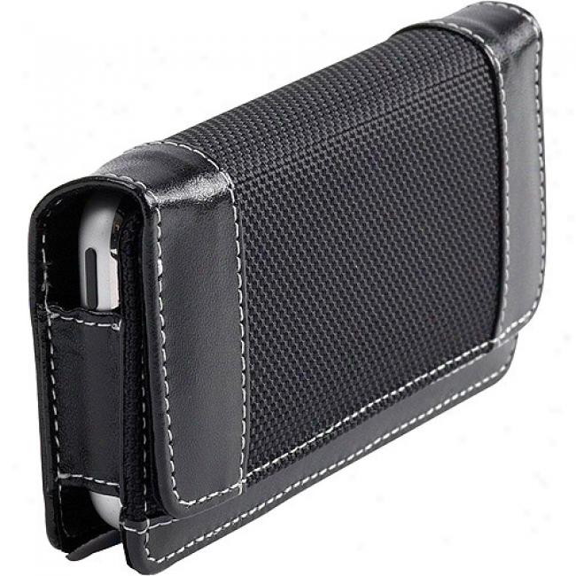 Jensen Horizontal Leather Case With Nylon Accents For Iphone