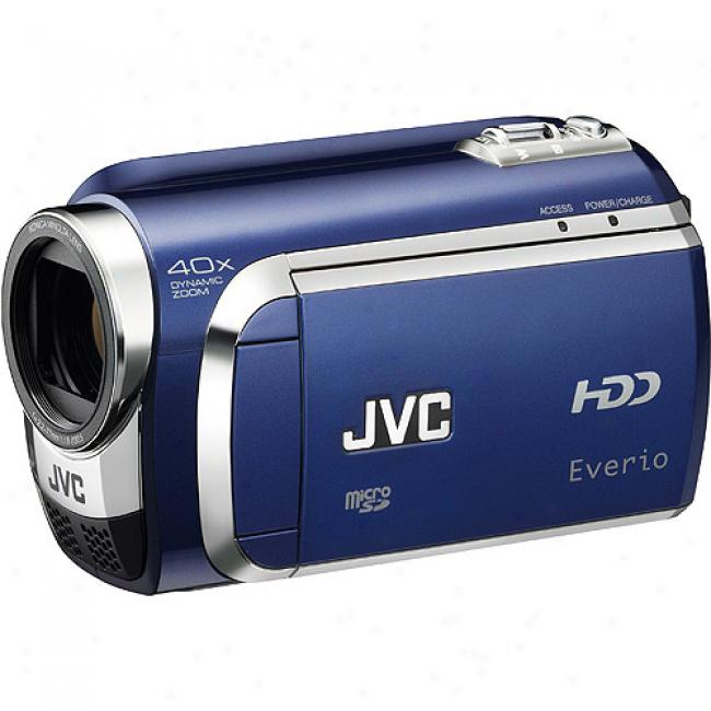Jvc Everio Gz-mg630 Sapphiire Blue 60gb Hdd With 40x Optical Zoom, 2.7