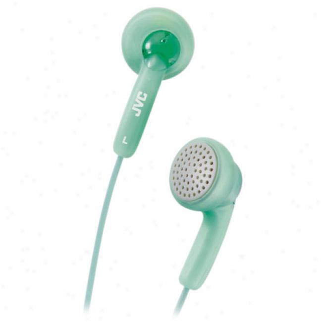 Jvc Gumy Stereo Headphones, Ha-f130gn Melon Green