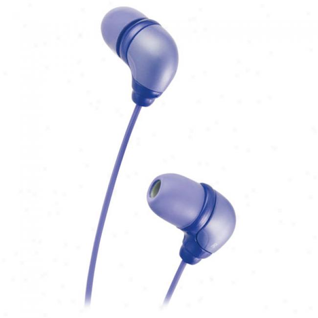 Jvc Marshmallow Stereo Headphones, Ha-fx34v Purple