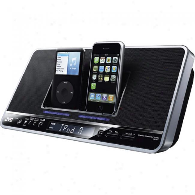 Jvc Portable Audio System With Dual Docks For Ipod/iphone, Nx-pm7