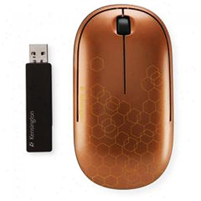 Kensington Ci70le Wireless Mouse - Copper With Honeycomb