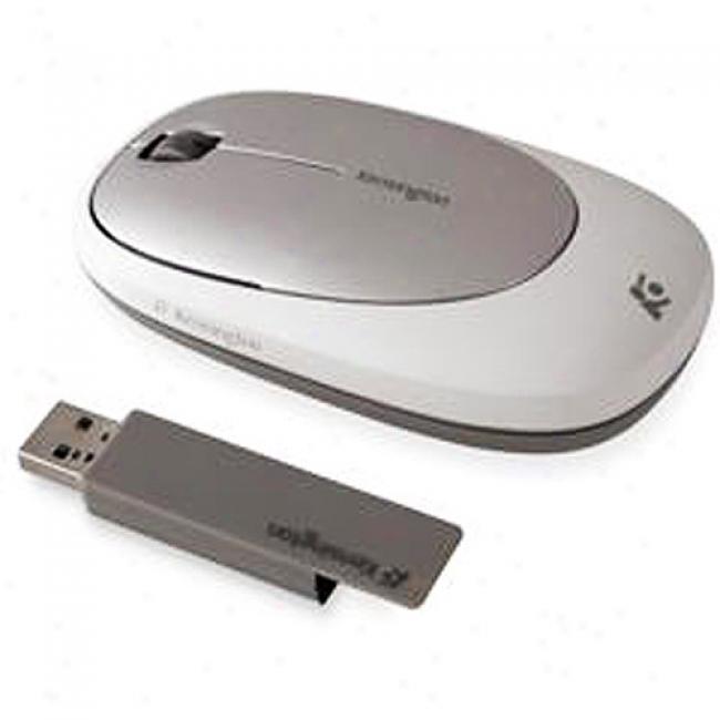 Kensington Ci75m Wireless Notebook Mouse - Silver / White