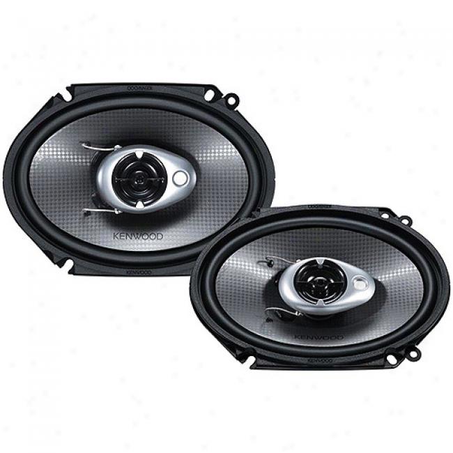 Kenwood Performance Series 6'' X 8'' 3-way Car Speakers, Kfc-c6882ie