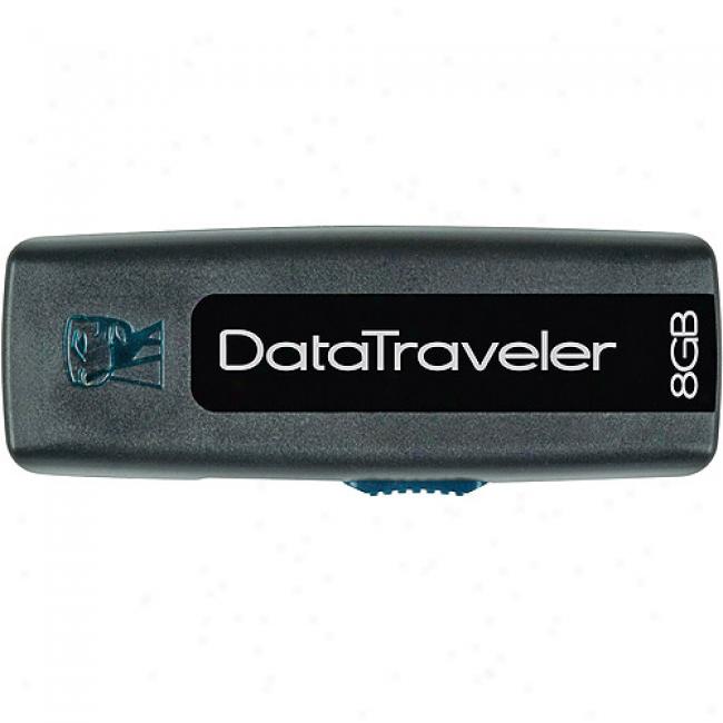Kingston 8gb 2.0 Hi-speed Datatraveler 100 Usb Flash Drive, Black