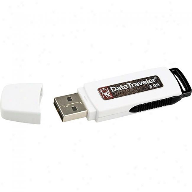 Kingston 8gb Datatraveler 110 Usb Flash Drive,white