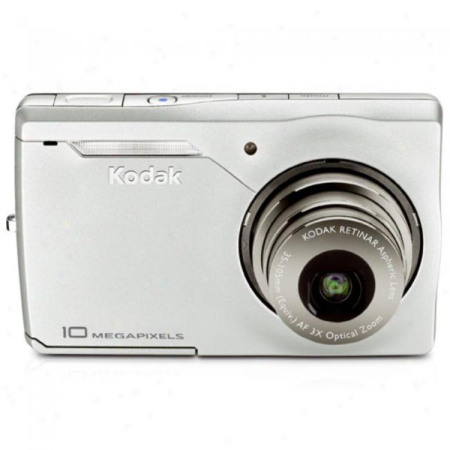 Kofak Easyshare M1033 Silver 10 Mp Digital Camera, 3x Optical Zoom & 3