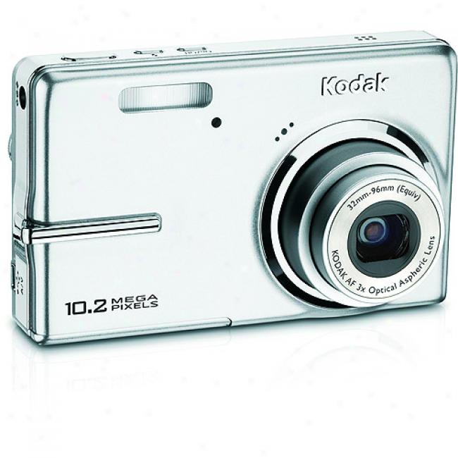 Kodak Easyshare M1073-is Silver 10.2 Mp Digital Camera With 3x Optical Zoom, 2.7