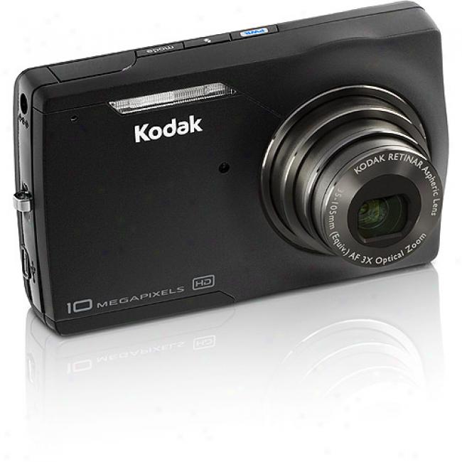 Kodak Easyshare M1O93-is Black 10 Mp Digital Camera, 3x Optical Zoom & 3