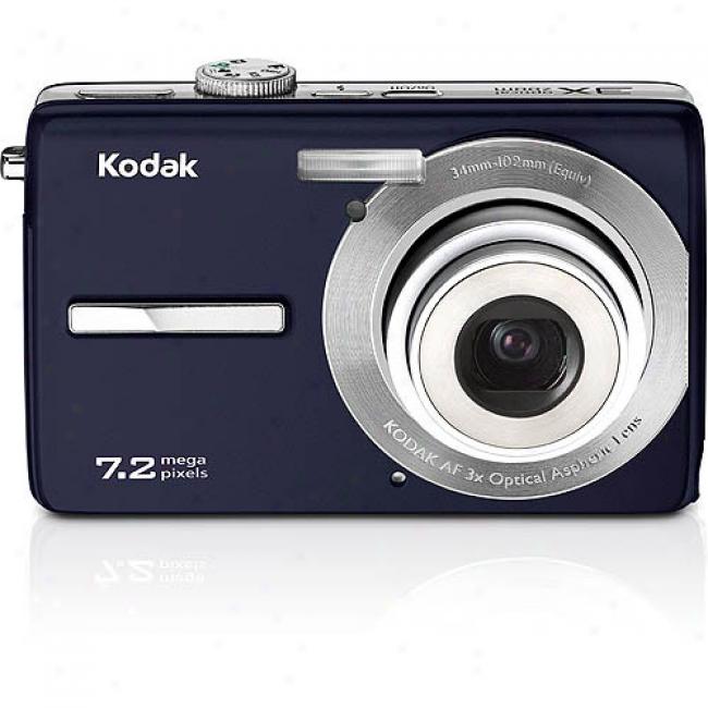 Kodak Easyshare M763 Blue 7.2 Mp Digital Camera, 3x Optical Zoom & 2.7