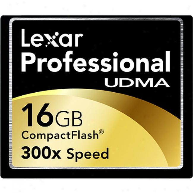 Lexar 16gb Pro 300xcompact Flash Memory Card