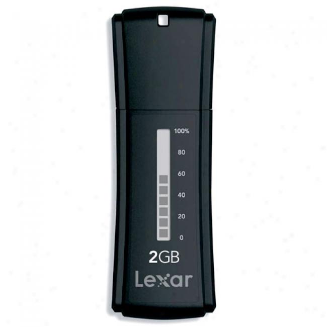 Lexar 2gb Jumpdrive Secure Plus Portable Usb 2.0 Drive, Black