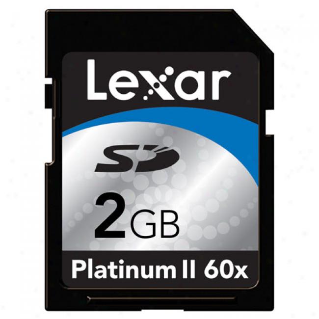 Lexar 2gb Platinum Ii 60x High-speed Sd Memory Card