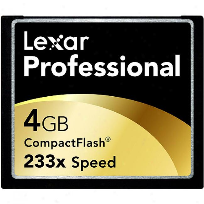Lexar 4gb Pro 233x Compactflash Memory Card