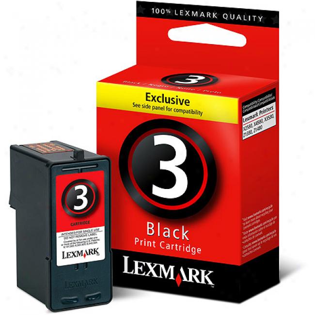 Lexmark #3 Black Print Cartridge