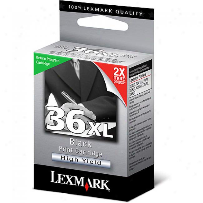 Lexmark #36xl Black Go  Program Print Cartridge